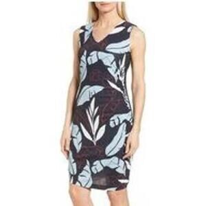 Boss Hugo Boss Erea Sleeveless Sheath Tropical Dress XS New